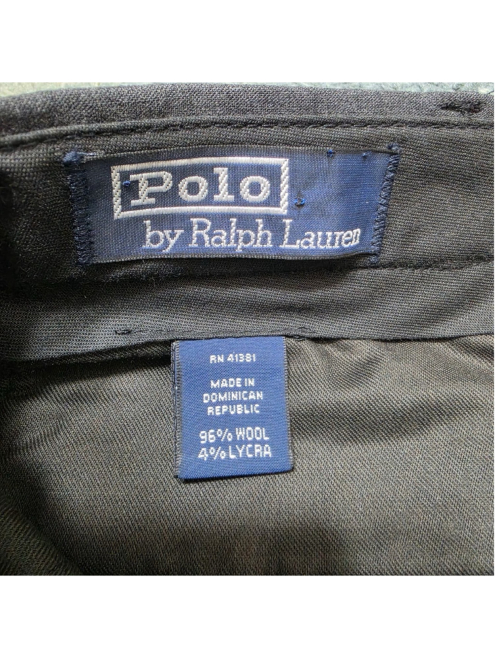 Polo Ralph Lauren Pants Mens 36x32 Gray Wool Blend Lined Dress Trouser Slacks - Picture 3 of 7